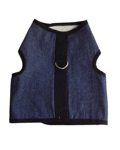 Kitty Holster Cat Harness, Medium/Large, Denim Blue