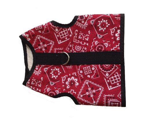 Kitty Holster Cat Harness, Small/Medium, Red Bandana