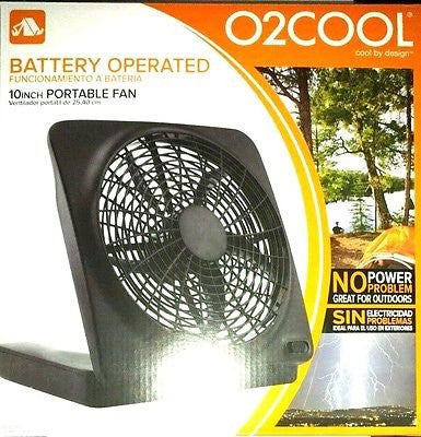 10" Portable Fan, Can Use Batteries or Adapter - Pack of 2 Fans