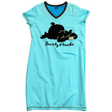 Lazy One Bearly Awake - 935, Nightshirt, S - M