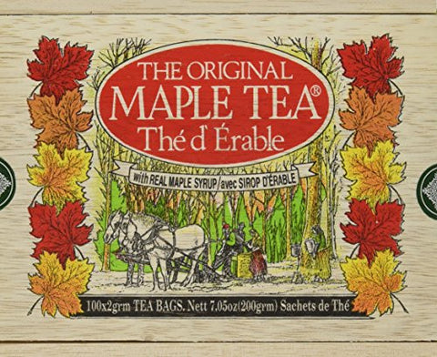 Maple Tea in Wood Box - 100 Tea Bags