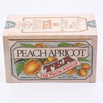Peach Apricot Tea in Wood Box - 25 Tea Bags