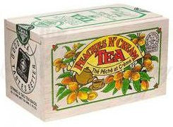 Peaches N Cream Tea in Wood Box - 25 Tea Bags