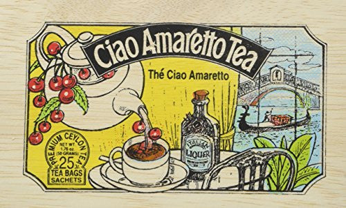 Ciao Amaretto Tea in Wood Box - 25 Tea Bags