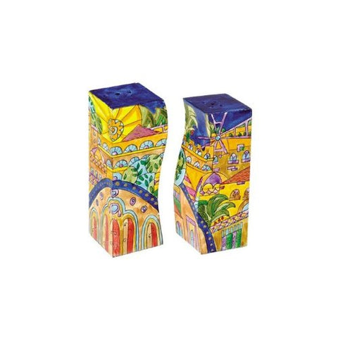 Salt and Pepper Shakers - Oriental Jerusalem  4x2.7x1.6 inch