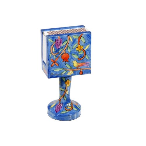 Matchbox Holder and Stand - Oriental, 4.3x2.3x1.7