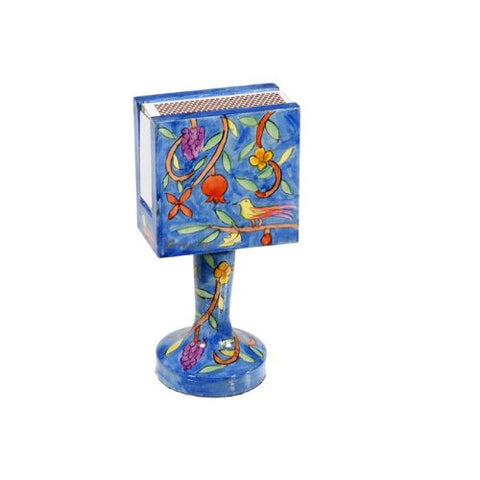 Matchbox Holder and Stand - Oriental, 4.3x2.3x1.7