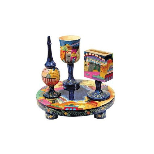 Havdallah Set - Jerusalem, 8.3x8.3 inch