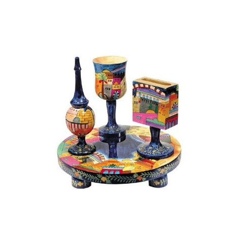 Havdallah Set - Jerusalem, 8.3x8.3 inch