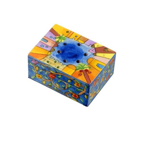 Spice Box - Painted - Jerusalem, 2x1.6x1 inch
