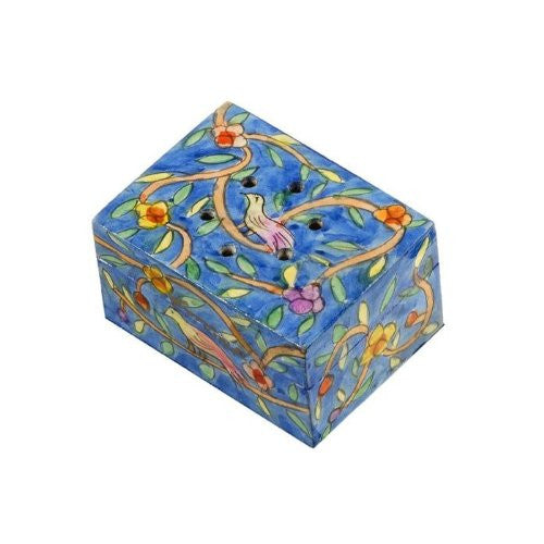 Spice Box - Painted - Oriental, 2x1.7x1 inch