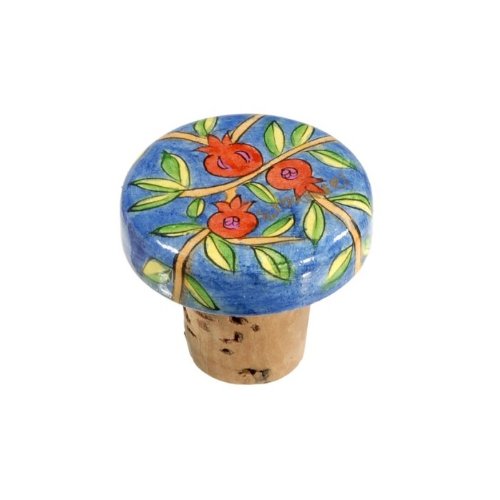 Wine Bottle Cork - Pomegranate, 1.2x1 inch
