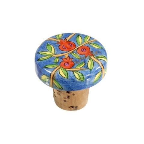 Wine Bottle Cork - Pomegranate, 1.2x1 inch