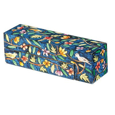 Travel Hanukkah Menorah - Oriental, 9.3x1.6x1.6 inch