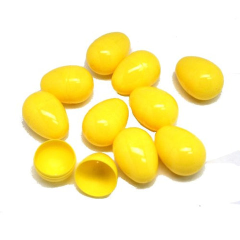 2.25" Bulk Yellow Plastic Easter Eggs