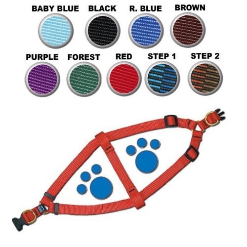 Step-In Harness, 1 x 27-42" - Step 2 Brown, XLarge