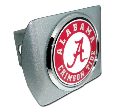 Alabama (Seal) Brushed Chrome Hitch Cover