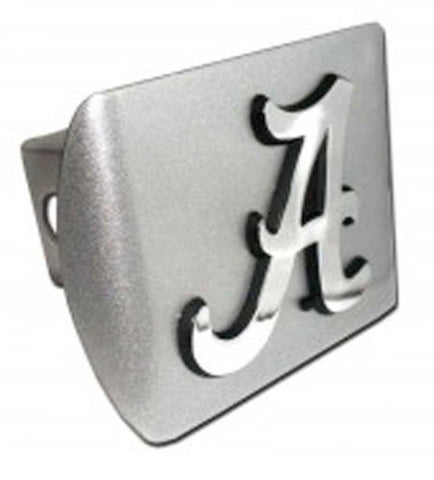 Alabama (“A”) Brushed Chrome Hitch Cover