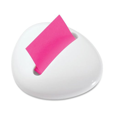 Pop-up Note Dispenser White 3 in x 3 in Fireball Fuschia Notes