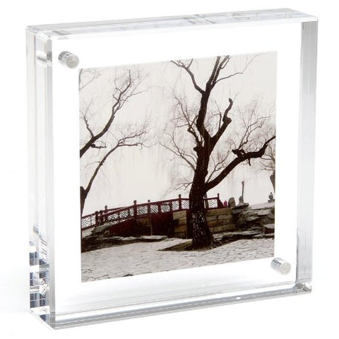Square Magnet Frame, 8 x 8  inches, Clear