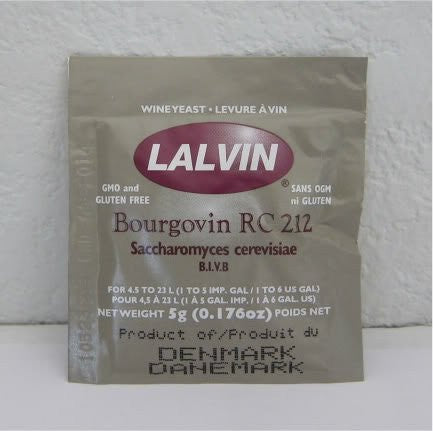Rc-212, Lalvin Dry Wine Yeast, 5 g - Each