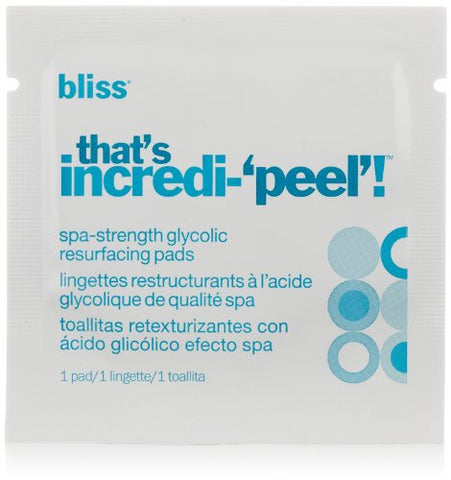 bliss That's Incredi-Peel Glycolic Resurfacing Pads
