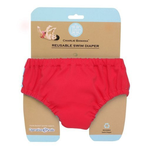 Hiphip Charlie Banana Swim Nappy Red Large