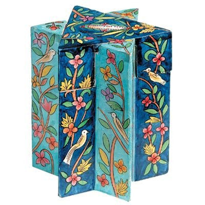 Star of David Tzedakah Box - Oriental, 5x4 inch