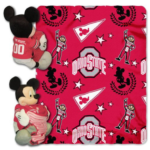 Ohio State Buckeyes Mickey Hugger and Fleece Throw Set