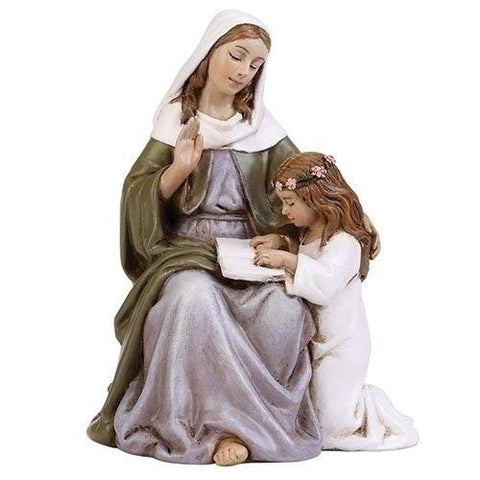 Joseph Studio 2.75" St. Anne 4" Scale Figure, 2.75"H x 2.125"W x 2"D