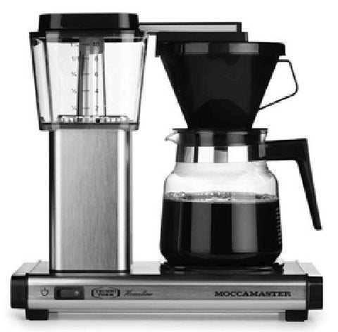 Technivorm Moccamaster Thermal K 741 AO (2012 Model) Coffee Brewer With Glass Decanter (Brushed Matte Silver)