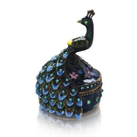 Welforth Fine Pewter, Peacock Jewelry Box