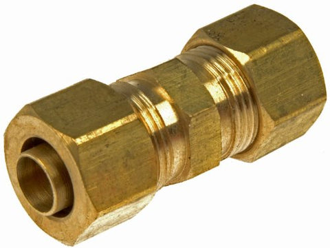 Brass Compression Fitting - Union Female Compression to Female Compression, 0.375 x 0.375