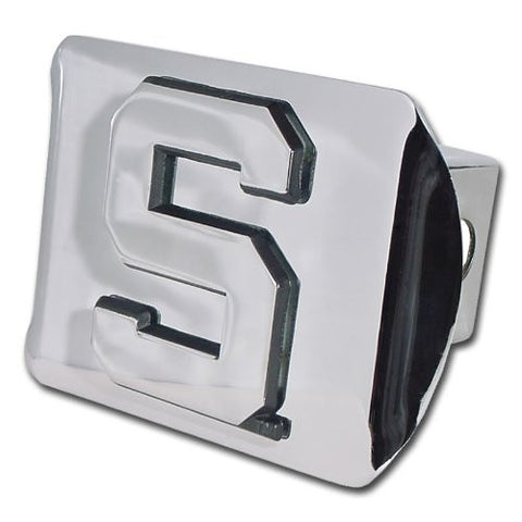 Michigan State (Block “S”) Shiny Chrome Hitch Cover