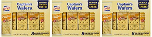 Lance Captain Wafer Honey Peanut Butter 8 Pack 11 oz.
