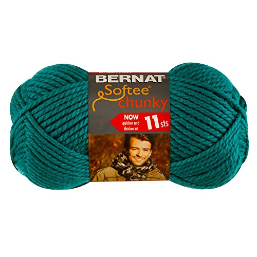 Bernat Softee Chunky Yarn - Solid Emerald 108 Yards 3.5 OZ