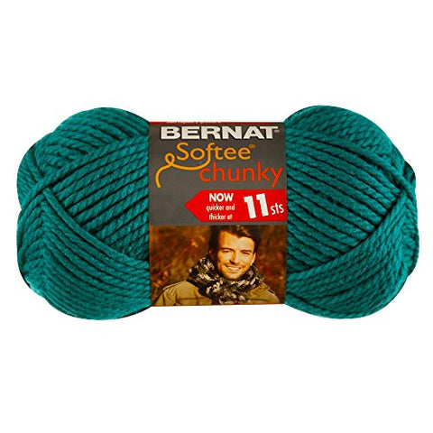 Bernat Softee Chunky Yarn - Solid Emerald 108 Yards 3.5 OZ