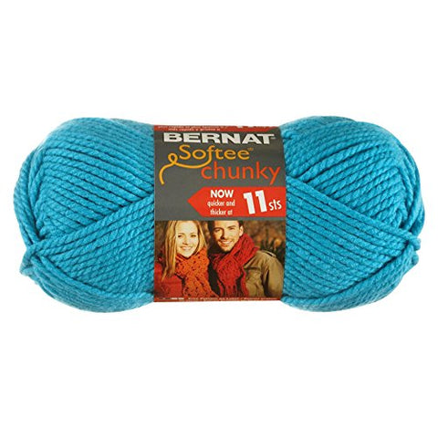 Bernat Softee Chunky Yarn - Solid Ultra Blue 108 Yards 3.5 OZ