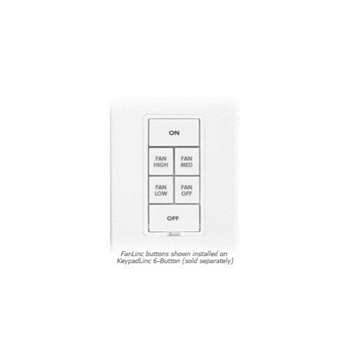 Insteon Keypad Button Kit For Fans - White