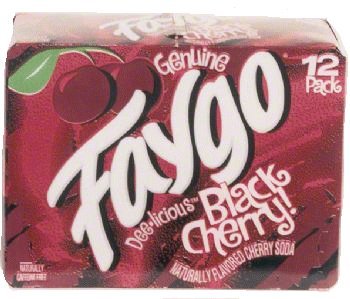 Faygo Black Cherry Soda Can 12 Oz