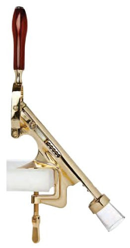 Bar-Pull Cork Remover, Counter Mount, Brass Plated