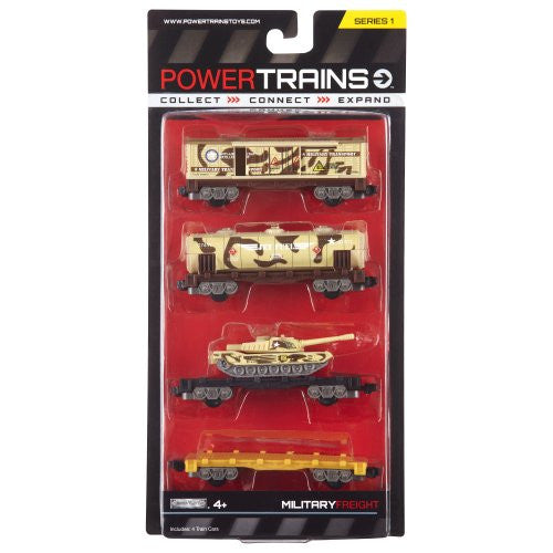 Power City Trains Freight Military 4 pack