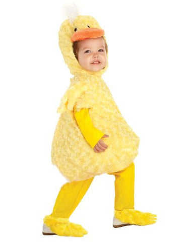 Duck. Plush Swirl Fur Body, Hood, Shoe Covers Toddler. Large