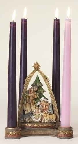 6.25" ADVENT NATIVITY W/ARCH FIGURE