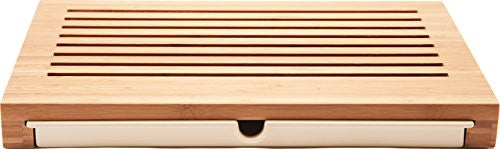 Bread board in bamboo wood with crumb catcher, 16½″ x 10¾″ - h 1¾ in.