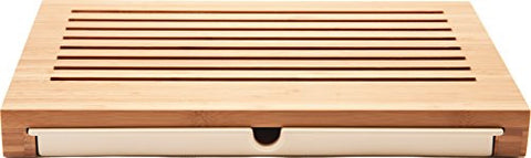 Bread board in bamboo wood with crumb catcher, 16½″ x 10¾″ - h 1¾ in.