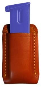 Single Mag Pouch with Belt Loop, Chestnut Brown, For 1911 Single Stack