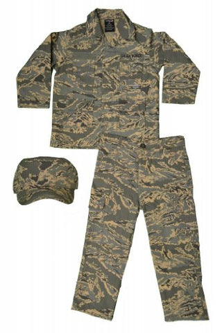 ABU Air Force Uniform Set, 3pc Tiger Stripe - Large