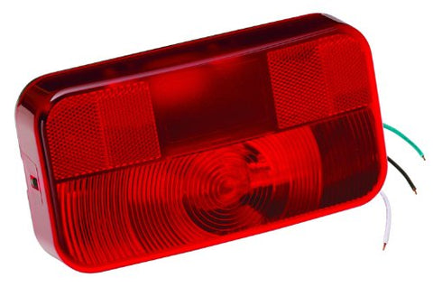 Bargman #92 Red Tail Light with Black Base, 8-9/16" x 4-9/16" x 2-1/8"