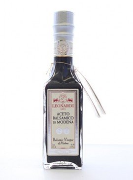 Acetaia Leonardi Balsamic Vinegar from Modena IGP, Francobolli Series, Argento (Silver Seal), 250 ml/8.5 fl oz